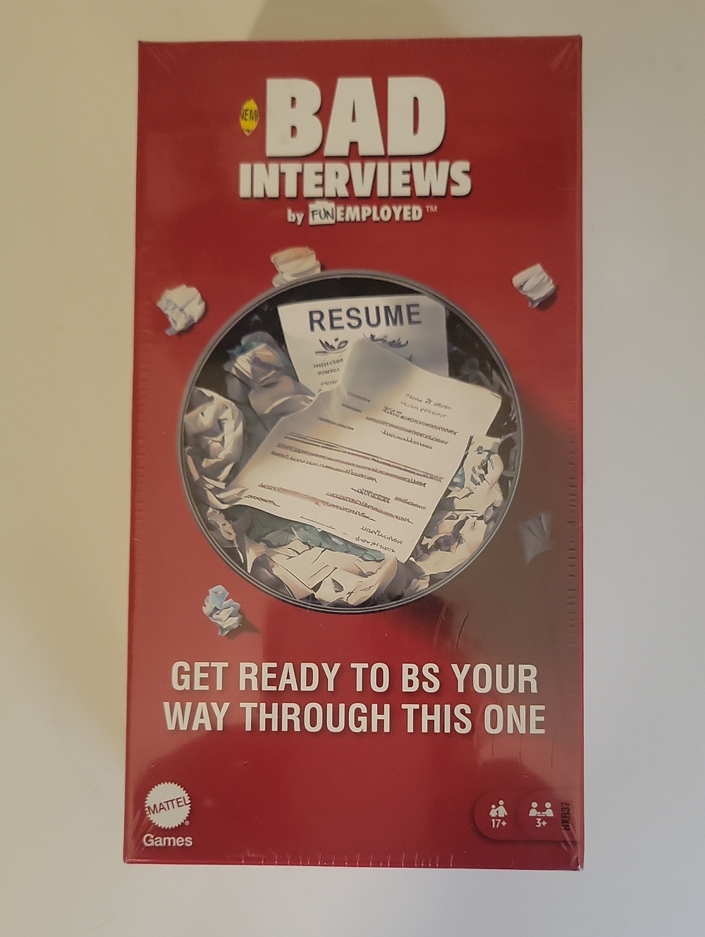 Mattel BAD Interviews Card Game - Red